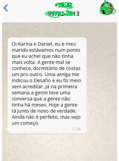 Depoimento real de restauração